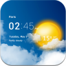 Transparent clock and weather 2.10.02